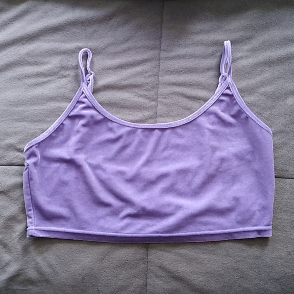 🌷 Better Be purple velvet bralette